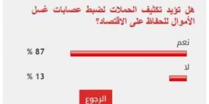 %87 من القراء يطالبون بتكثيف حملات ضبط مافيا غسيل الأموال - بوابة اخر ساعة