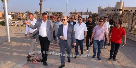 عبدالمعطى يتفقد مشايات مصيف بلطيم - بوابة اخر ساعة