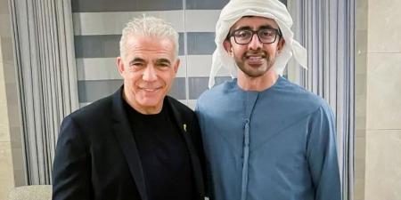 عبدالله بن زايد ويائير لابيد يناقشان التطورات الإقليمية - بوابة اخر ساعة
