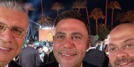 محمد إمام وهشام ماجد ومعتز التونى فى حفل زفاف حفيد عادل إمام (صور) - بوابة اخر ساعة