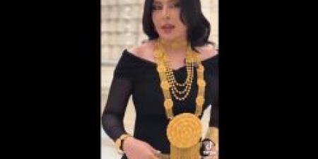 بالفيديو.. شاهد بدور البراهيم تثير الجدل بـ قلادتها الذهبية الضخمة "تفاصيل" - بوابة اخر ساعة