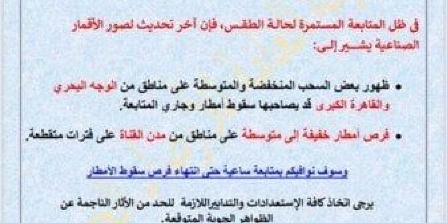حالة الطقس اليوم الثلاثاء 1 يوليو 2025.. تكاثر للسحب وأمطار غزيرة على هذه المناطق - بوابة اخر ساعة