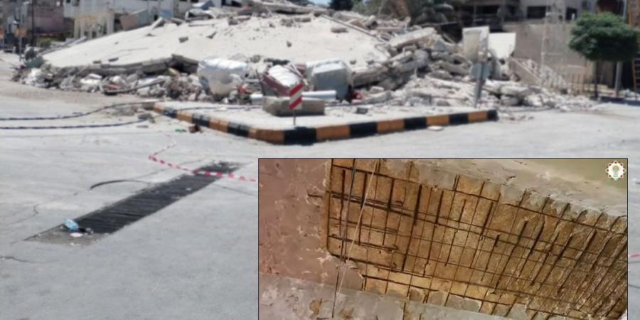 انهيار مبنى في مدينة اربد " وحسبة الجورة" #عاجل - بوابة اخر ساعة